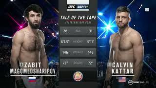 Zabit Magomedsharipov  Vs. Calvin Kattar  /full fight