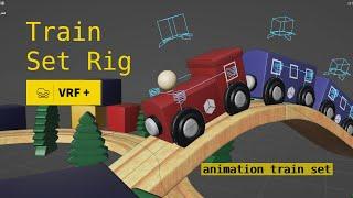 How to rig a train and run on path in blender 4x