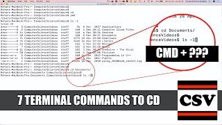 7 TERMINAL COMMANDS TO CHANGE DIRECTORY ON A MAC | BASIC TUTORIAL - NEW