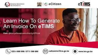 How To Generate An Invoice Via eTiMS