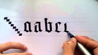 gothic calligraphy for beginners #1