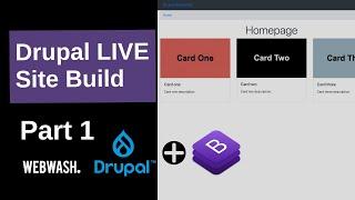 Drupal Live Site Build (Part 1) - Project Set Up, Bootstrap Card Component using Layout Builder