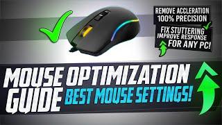  Mouse Optimization GUIDE for Gaming - 100% Mouse Precision Raw Input, REMOVE Acceleration LAG ️