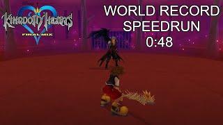 KH FM [Proud Mode] Sephiroth [WR] Speedrun 0:48 [WORLD RECORD]