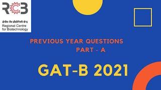 GAT-B 2021 || Previous Year Questions || Part - A || Detailed Solution