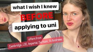 what I seriously wish I knew before applying to university