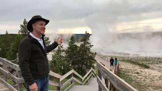 Big Mountain Studio Intro at Yellowstone Fail - Geyser stopped!