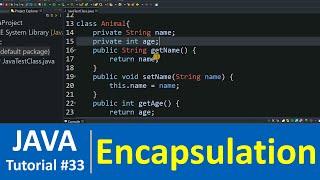 Java Tutorial #33 - Encapsulation and Data Hiding in Java Programming (OOPS)