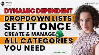 Dynamic Dependent Dropdown Lists in Excel: create and manage all the categories you need - T0032