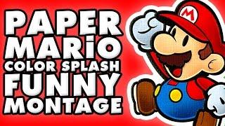 Paper Mario Color Splash Funny Montage!