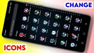 How to change Android Apps icon design | mobile screen icon change kaise kare | Viseshgyan |