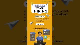 MBA freshers requirement  Enterpi Solutions | Way2Freshers  #job #fresherjobs #freshersjobs