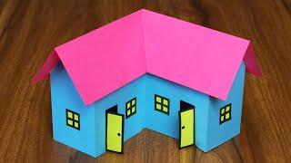 Paper House Making for school project work | Very Easy | Paper Craft