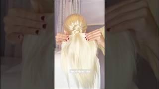 Ponytail idea for long hair in minutes 