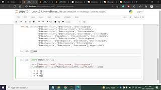 Lab 7 || Naive Bayes Implementation on Iris Dataset (Lab Date: 20/10/2021)