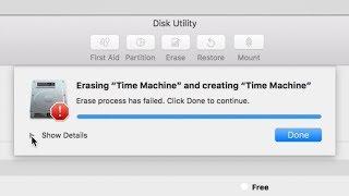 Erase process has failed. Click done to continue. Disk Utility Error FIX | Mac