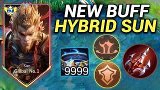 FINALLY BEST EMBLEM FOR SUN EVER! (new buff hybrid can easy one shot) | SUN TERSAKIT 2024 | MLBB