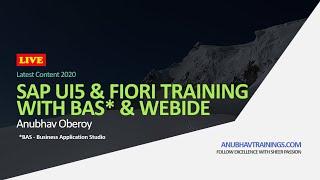 Live Demo SAP UI5 and Fiori Training with Business Application Studio | Fiori Training with OData NW