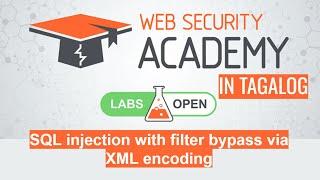 SQL injection with filter bypass via XML encoding | Portswigger Academy