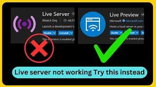 live server visual studio code not working || use this extension instead