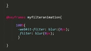 CSS Filter Animations