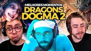 OS MELHORES MOMENTOS dos STREAMERS JOGANDO DRAGON'S DOGMA 2