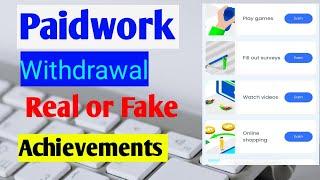 Paidwork make money app||Paidwork Real or Fake ||Paidwork app withdrawal