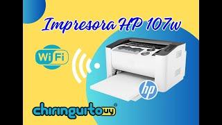 Conectar la impresora HP 107w con mi red wifi y poder imprimir