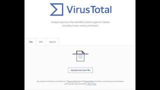 How to analyze files in VirusTotal