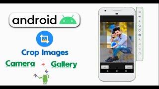 how to crop image from camera and gallery in android|pick image from gallery & camera android kotlin
