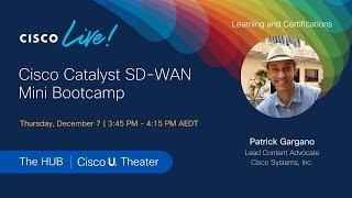Cisco Catalyst SD-WAN Mini Bootcamp