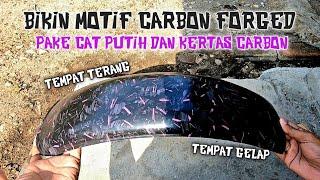 Bikin CARBON FORGED KW Dana Pelajar, Modal Kertas Carbon dan Cat Putih