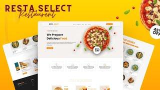 Restaurant Website Design HTML CSS and JavaScript | Food Website Design