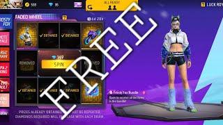 New faded wheel event free fire /new frosty fox bundle 1 spin trick /new aurora gloo ball#vieal vido