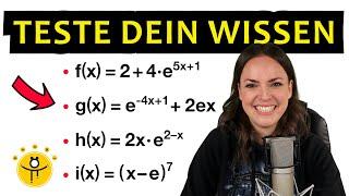 ABLEITUNG bilden e-Funktion – Exponentialfunktion ableiten