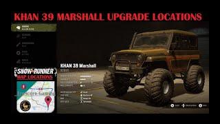 KHAN 39 Marshall (DLC) SNOWRUNNER ALL Upgrade Locations