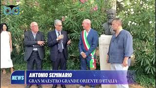 La Massoneria livornese consegna il busto di Ernesto Nathan all'amministrazione comunale (19.7.24)