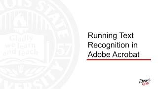 Running Text Recognition in Adobe Acrobat [2023]