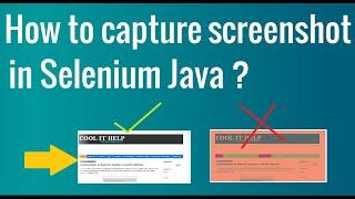 How to capture screenshot in Selenium WebDriver? | Selenium Tutorial for Beginners