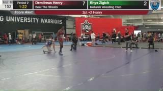 43 Junior Men 152 Demitreus Henry Beat The Streets vs Rhys Zigich Mohawk Wrestling Club 4140807104