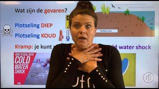 NT2 water ‍️zee sloot gevaar️diploma‍diep kramp rivier badmeester zwemvleugels #learndut