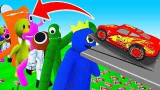 CARS JUMP OVER 1000 RAINBOW FRIENDS - Teardown Mods