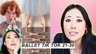 pointe shoe fitter reacts to BALLET TIK TOK 21-30