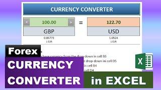 Excel Currency Converter with real time exchange rates