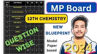 MP BOARD 12th Chemistry blueprint 2024