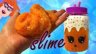 DIY lipbalm slime Num Noms + holographic flakies + glitters (Cute)