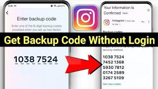 How to Get Backup code for Instagram without login | How to get 8 digit backup code for Instagram