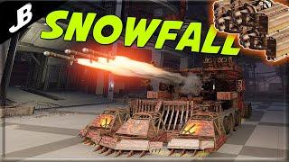 Wedge and click to make builds disappear | Triple Snowfall Rocket Dog build - Crossout gameplay