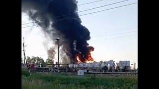 Another Oil Depot Burns (In Platanovka, Tambov Region 500km from Ukraine)