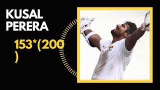 Kusal Perera 153*(200) vs South Africa | Greatest test inning ever